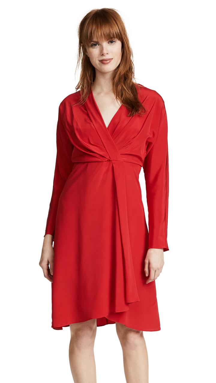 Edition10 V Neck Slim Dress