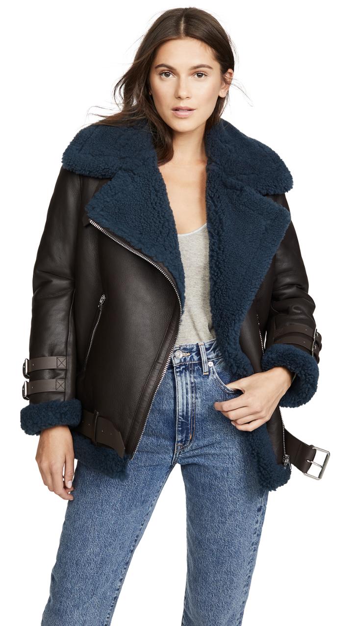 Acne Studios Velocite Leather Outerwear