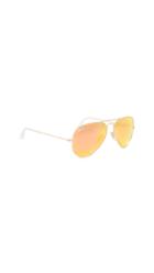 Ray Ban Rb3025 Classic Aviator Mirrored Matte Sunglasses