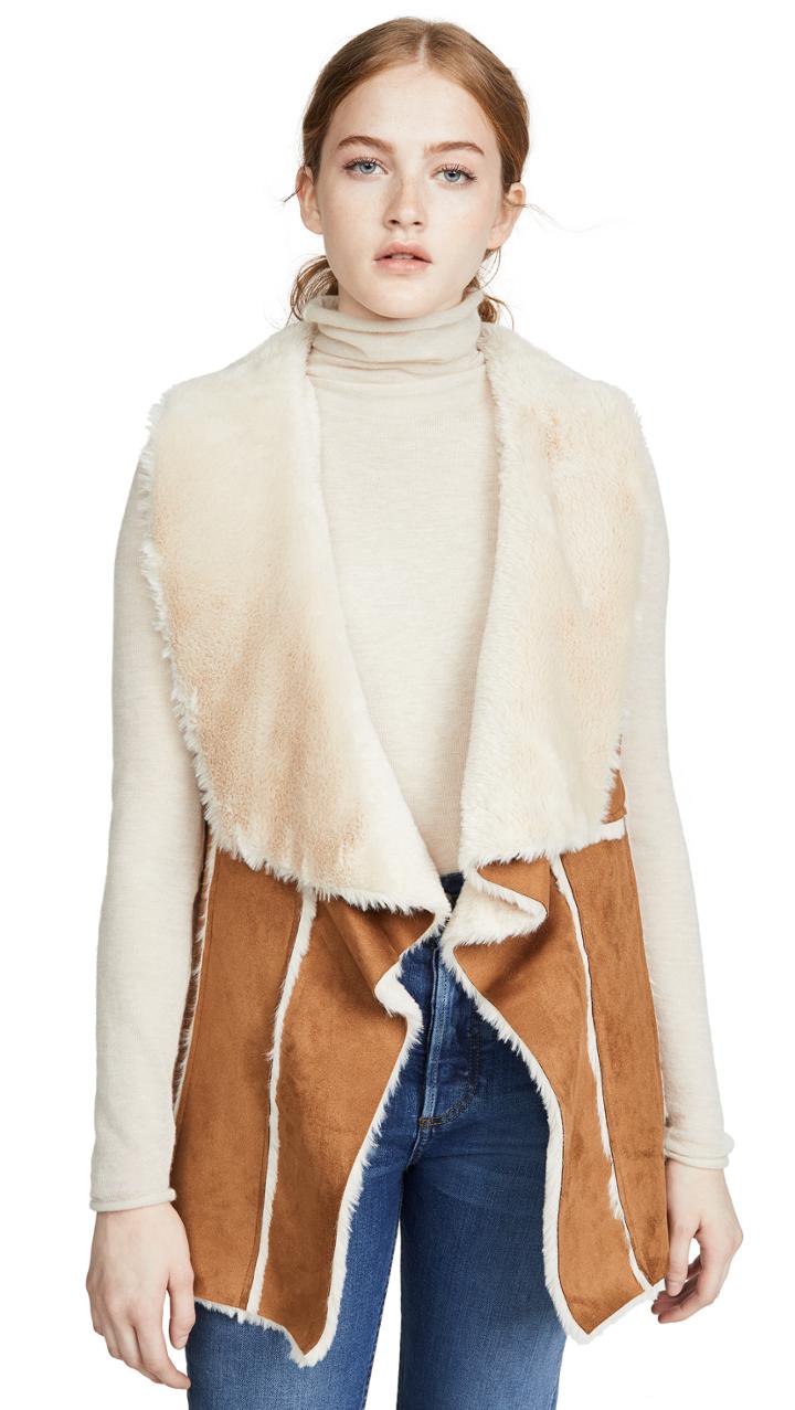 Cupcakes And Cashmere Tash Faux Suede Vest