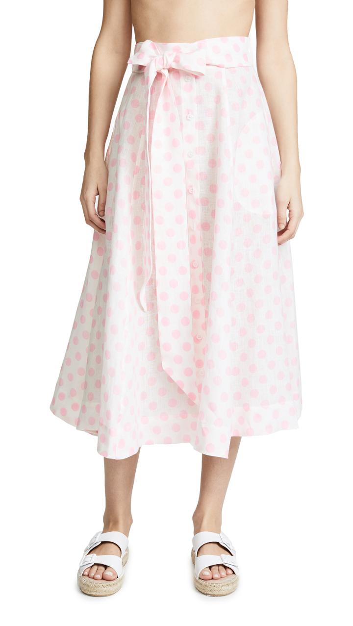 Lisa Marie Fernandez Linen Beach Skirt