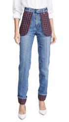 Ksenia Schnaider Slim Jeans With Celled Pockets