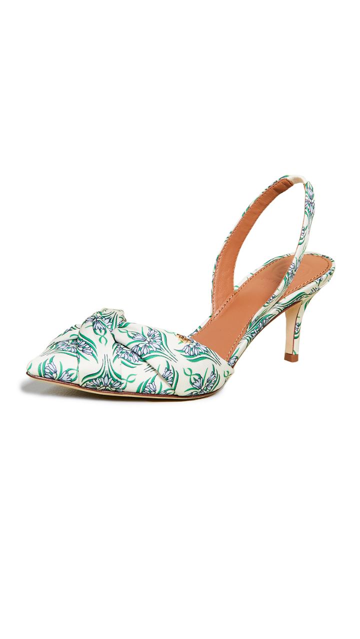 Tory Burch Charlotte 65mm Slingback Pumps