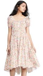 Caroline Constas Bardot Flounce Dress