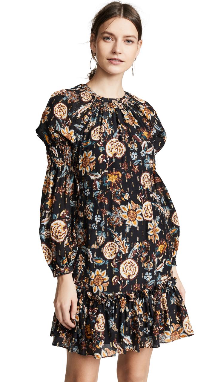 Thurley Sonar Gold Dobby Dress