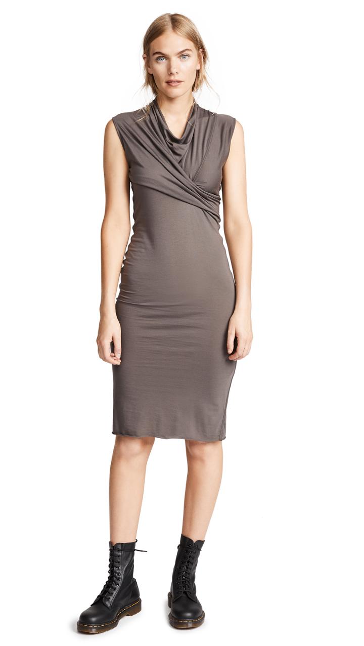 Rick Owens Lilies Drape Sleeveless Dress