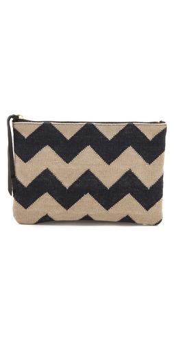 Oliveve Queenie Chevron Vintage Carpet Clutch