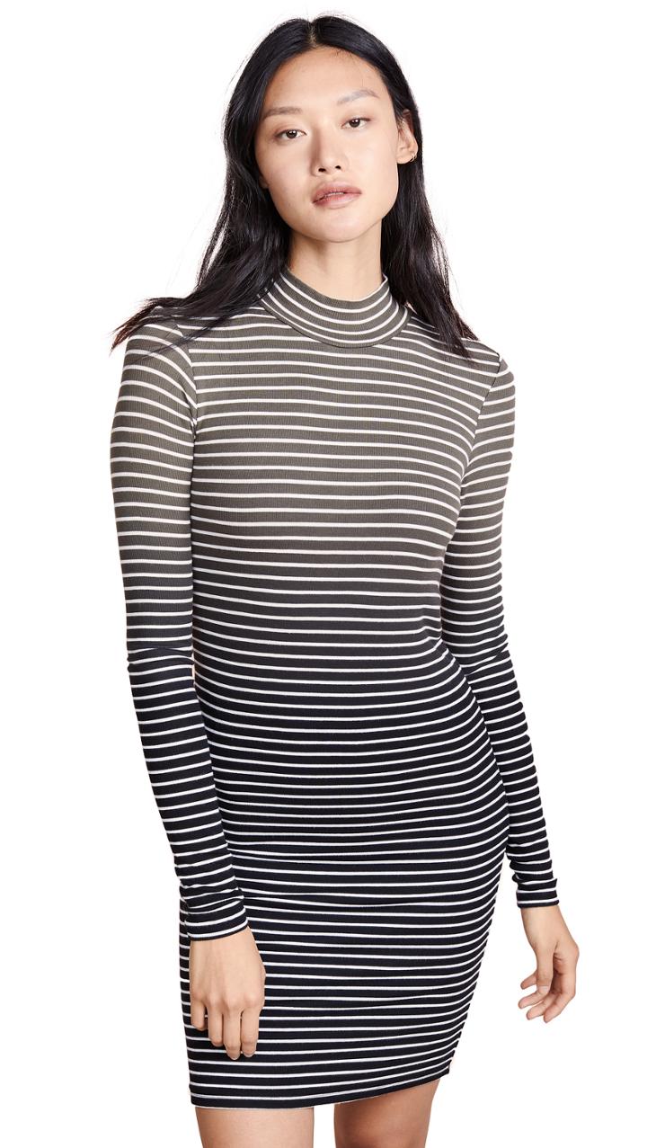 Atm Anthony Thomas Melillo Dip Dye Stripe Dress