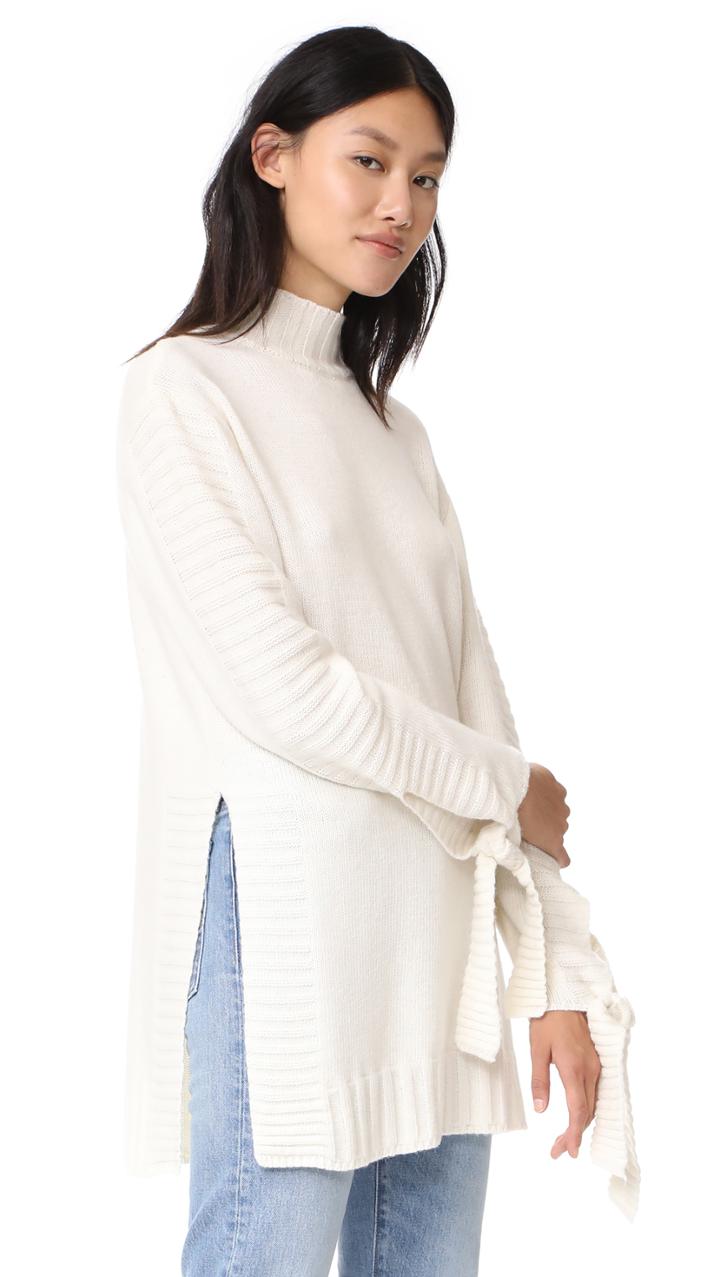 Moon River Tie Tunic Sweater