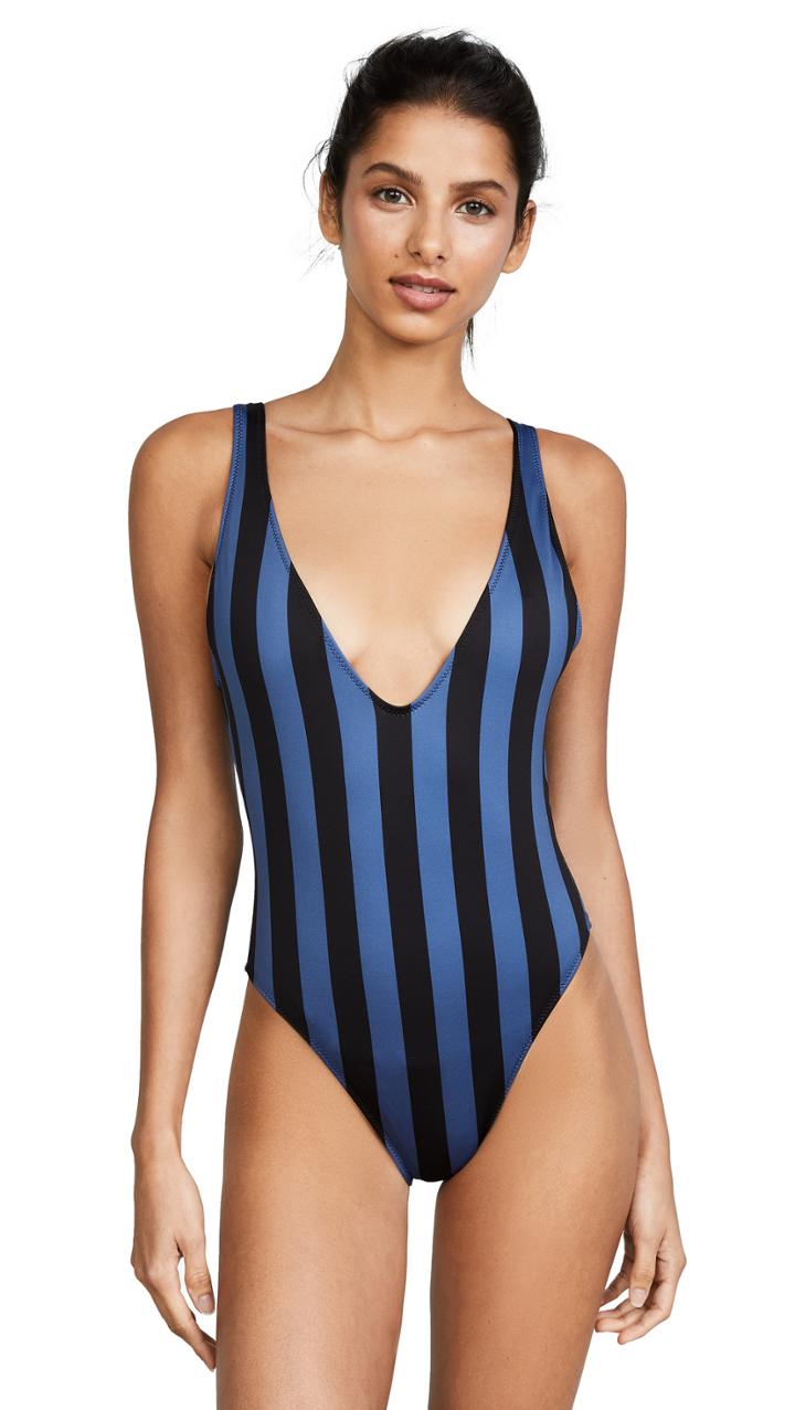 Solid Striped The Michelle Striped One Piece