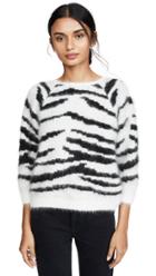 Ba Sh Zaya Zebra Print Sweater