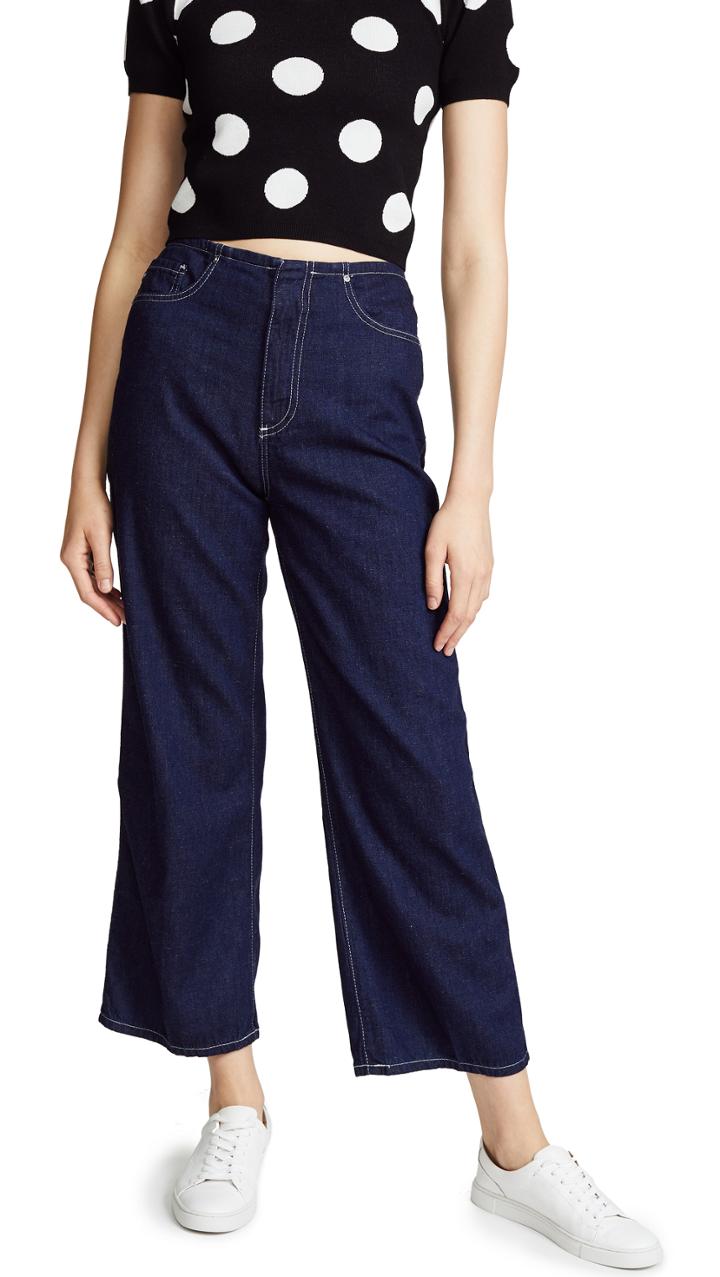 Ag The Etta Wide Leg Cropped Jeans