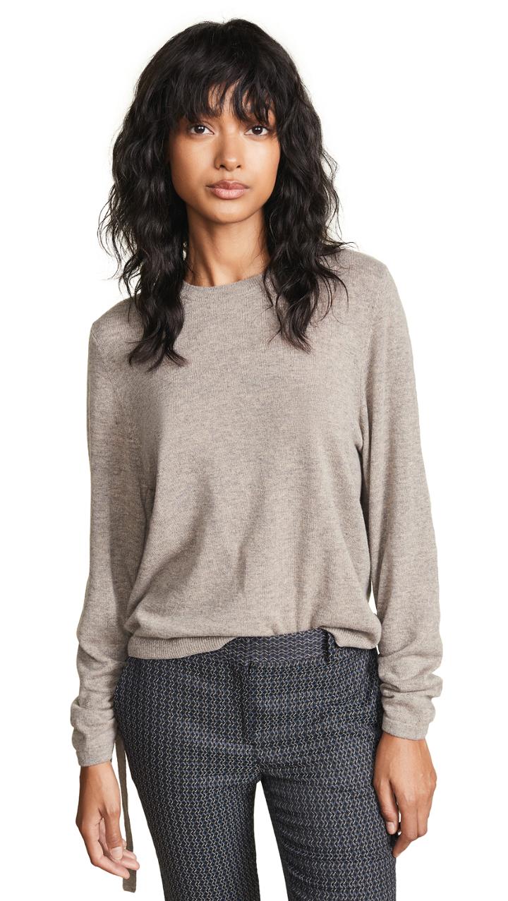 Autumn Cashmere Drawstring Sleeve Cashmere Sweater