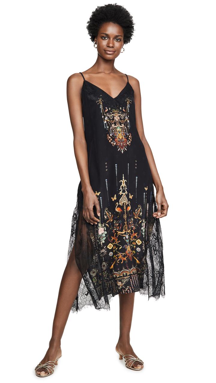 Camilla Midi Lace Slip