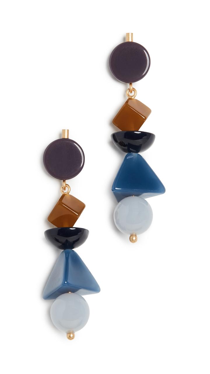Madewell Acrylic Shape Stack Earrings