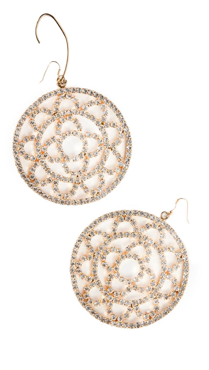 Area Crystal Cupchain Crochet Earrings