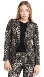 Alice Olivia Toby Fitted Angled Front Blazer