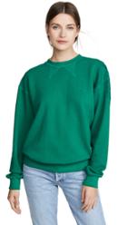 Pushbutton Fringe Back Sweatshirt
