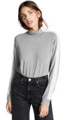 Monrow Dark Heather Supersoft Turtleneck