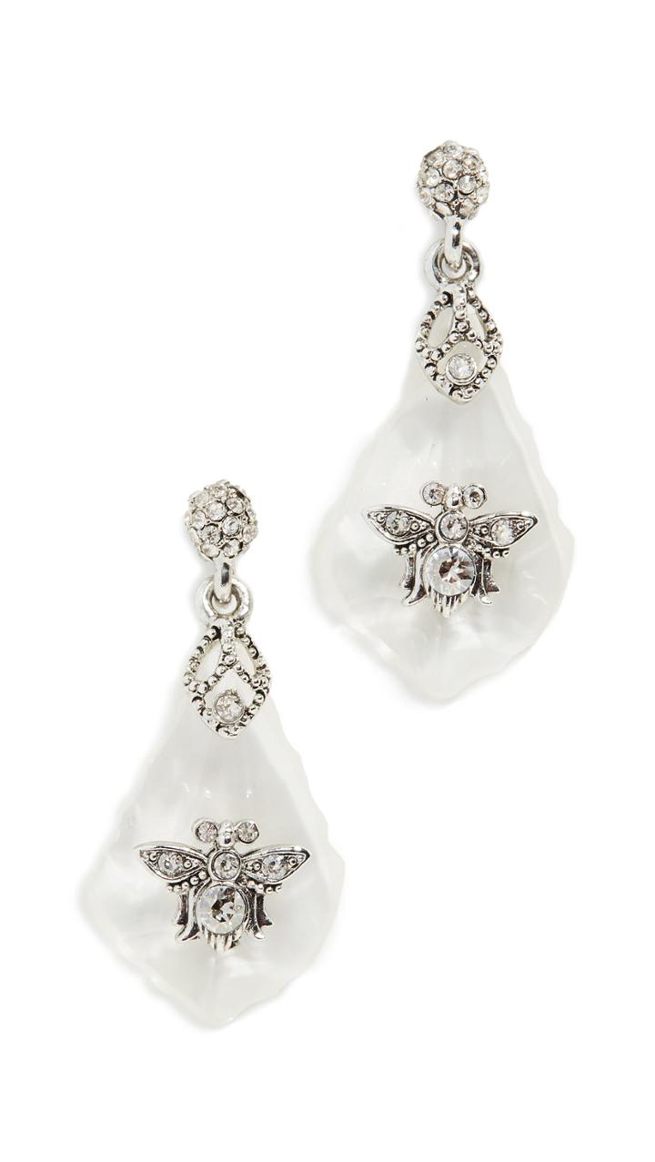 Oscar De La Renta Resin Chandelier Earrings