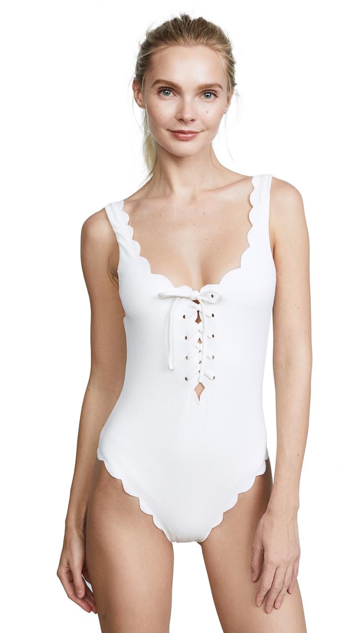 Marysia Palm Springs Lace Up Maillot