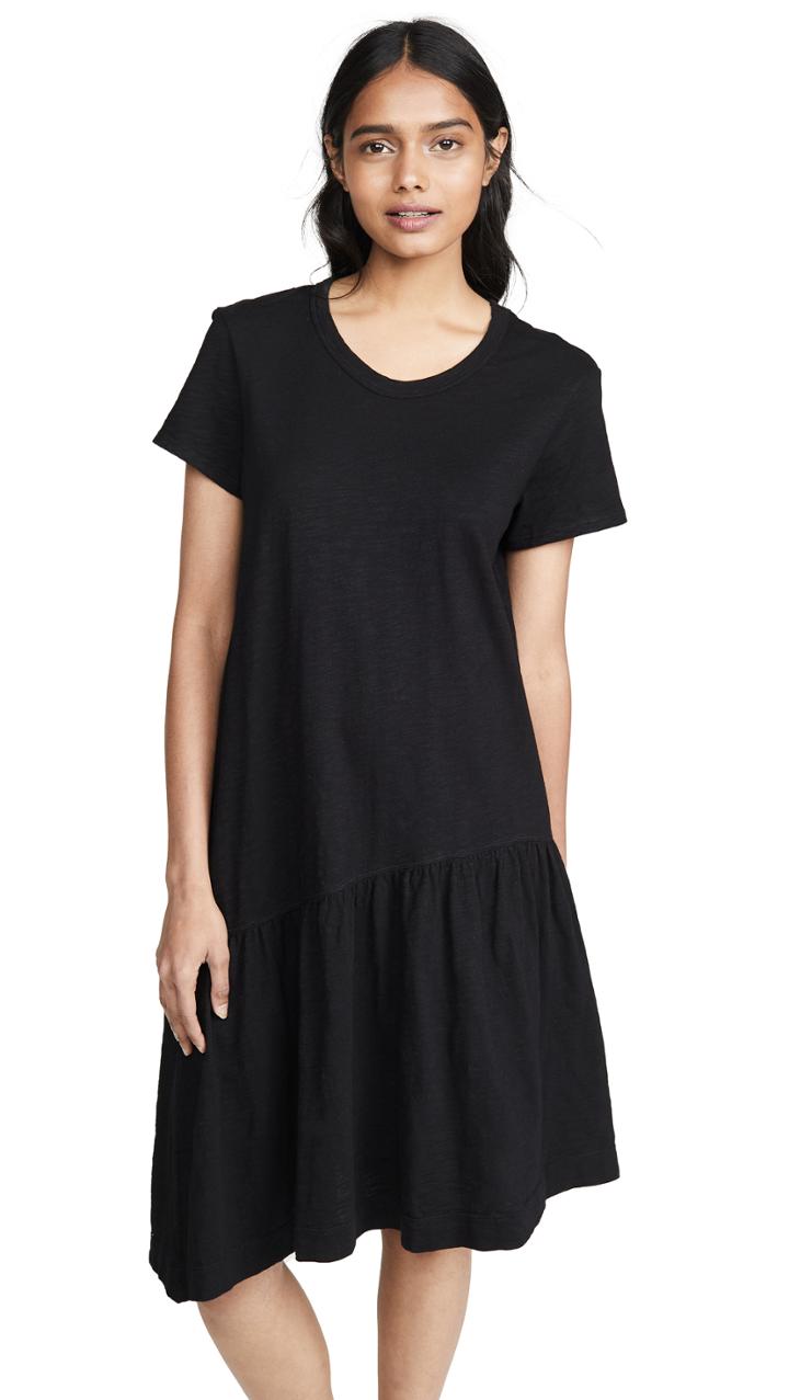 Wilt Drop Torso Slant Hem Dress