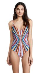 Mary Katrantzou Stripe Swimsuit