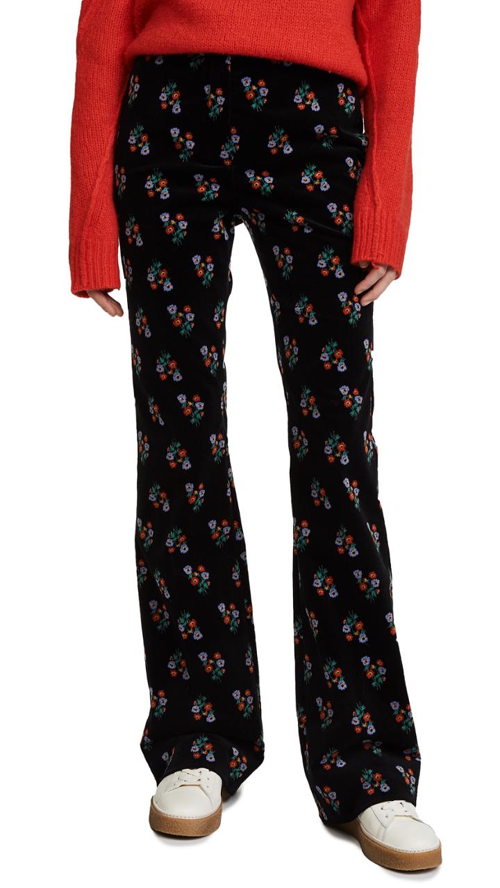 Sonia Rykiel Floral Flared Pants