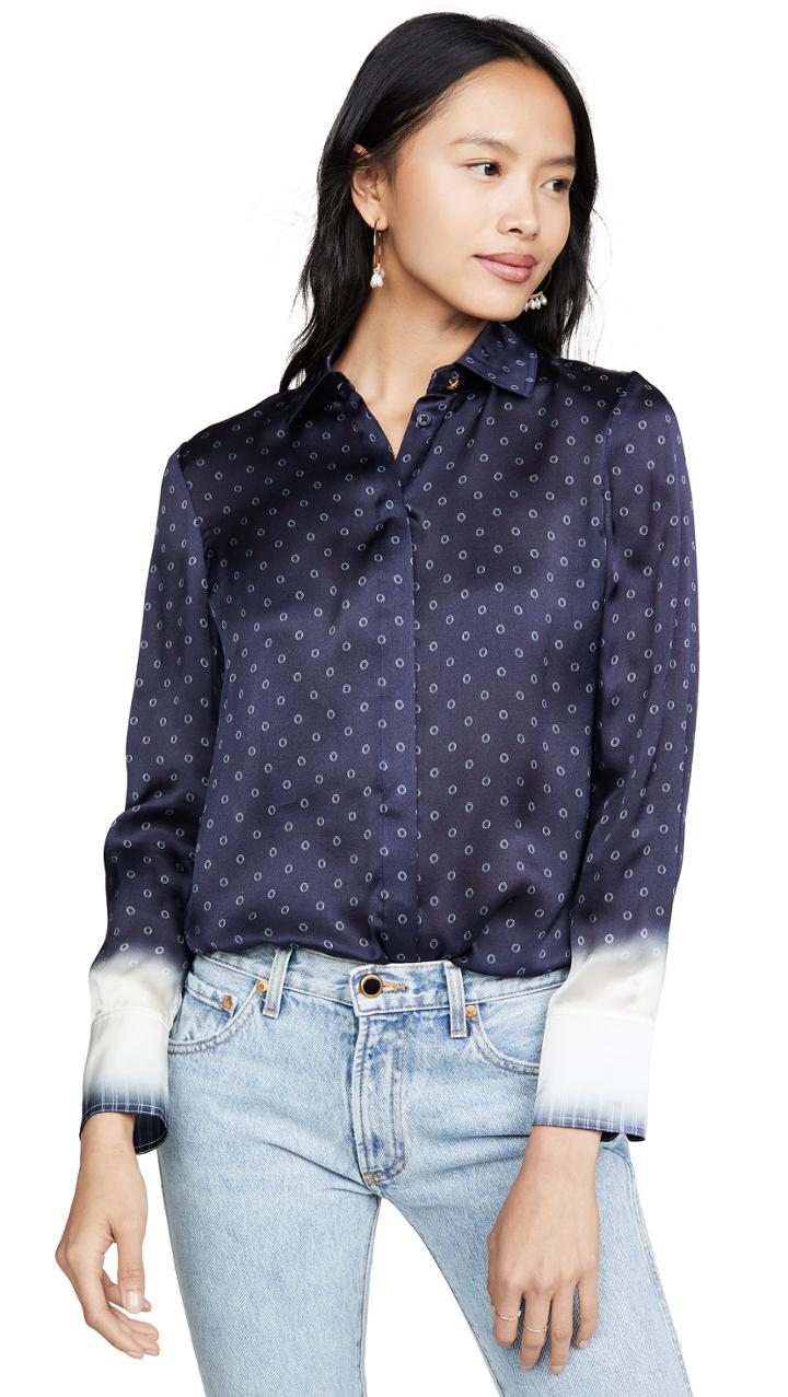 Tory Burch Shibori Dip Dye Shirt
