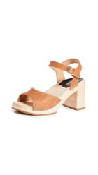 Swedish Hasbeens Inger Block Heel Clogs