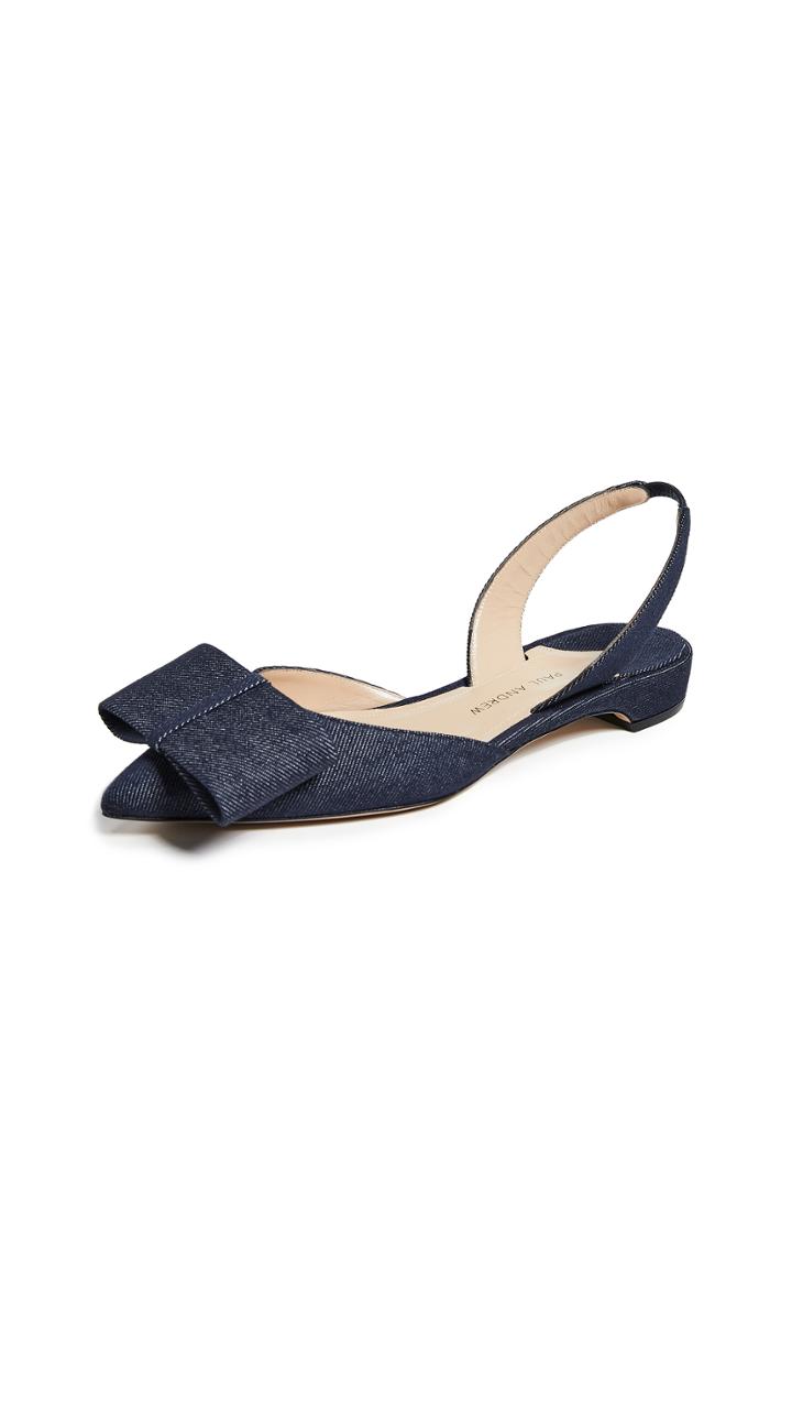 Paul Andrew Rhea Bow Slingback Flats
