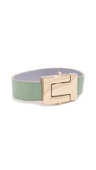 Tory Burch T Logo Leather Bracelet