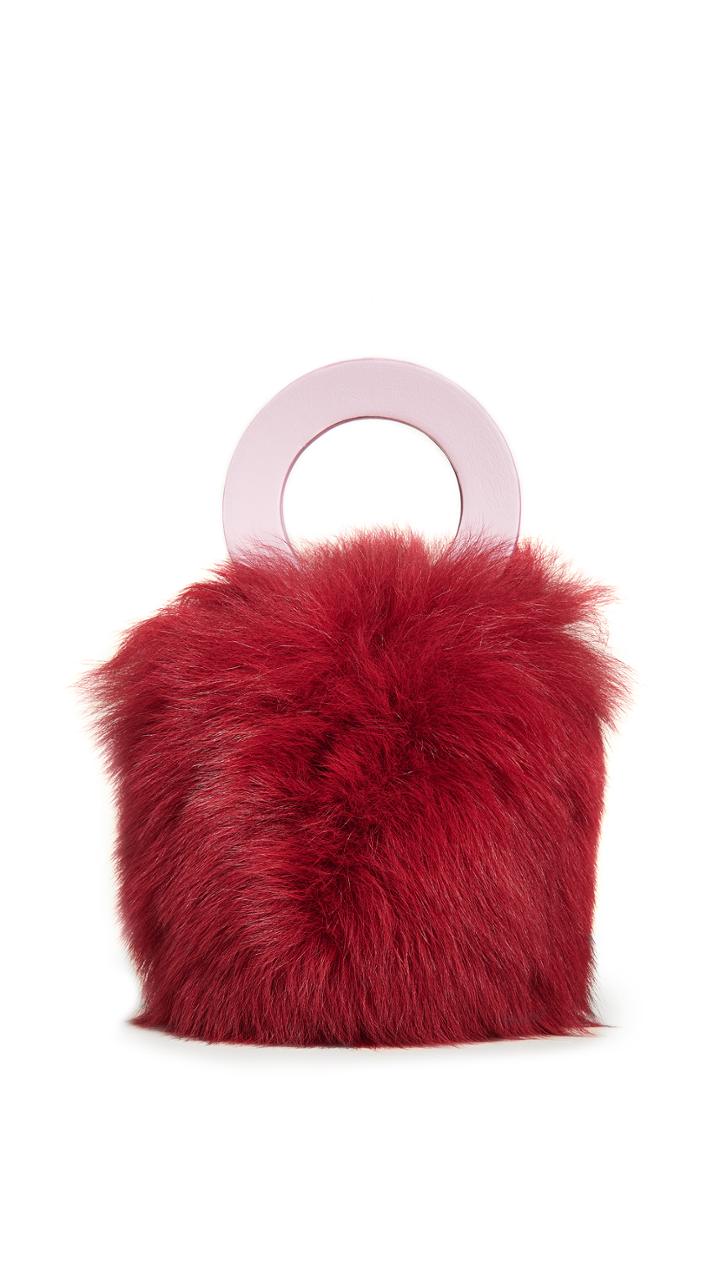 Maison Boinet Xs Shearling Bucket Bag