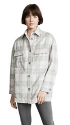 Vince Plaid Shirt Jacket