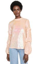 Endless Rose Sequin Tucked Sleeve Top