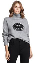 Markus Lupfer Elinor Sequined Lip Sweater