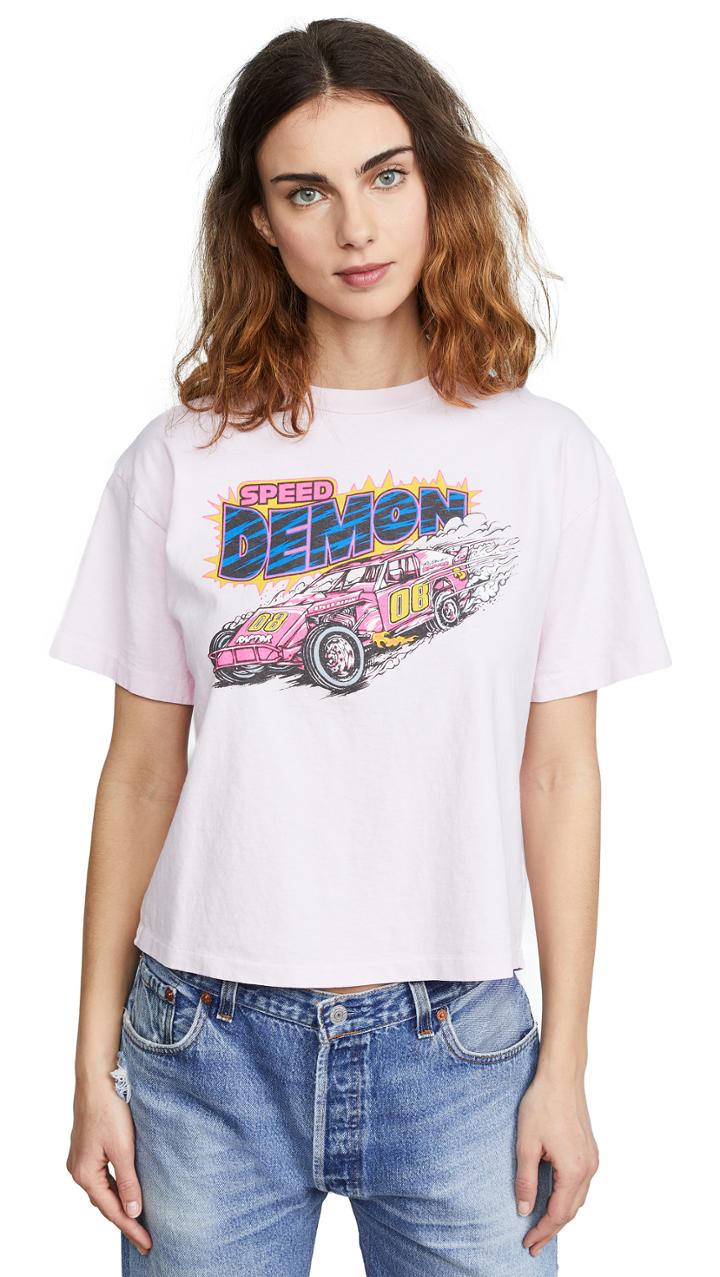 Re Done Speed Demon Boyfriend Tee