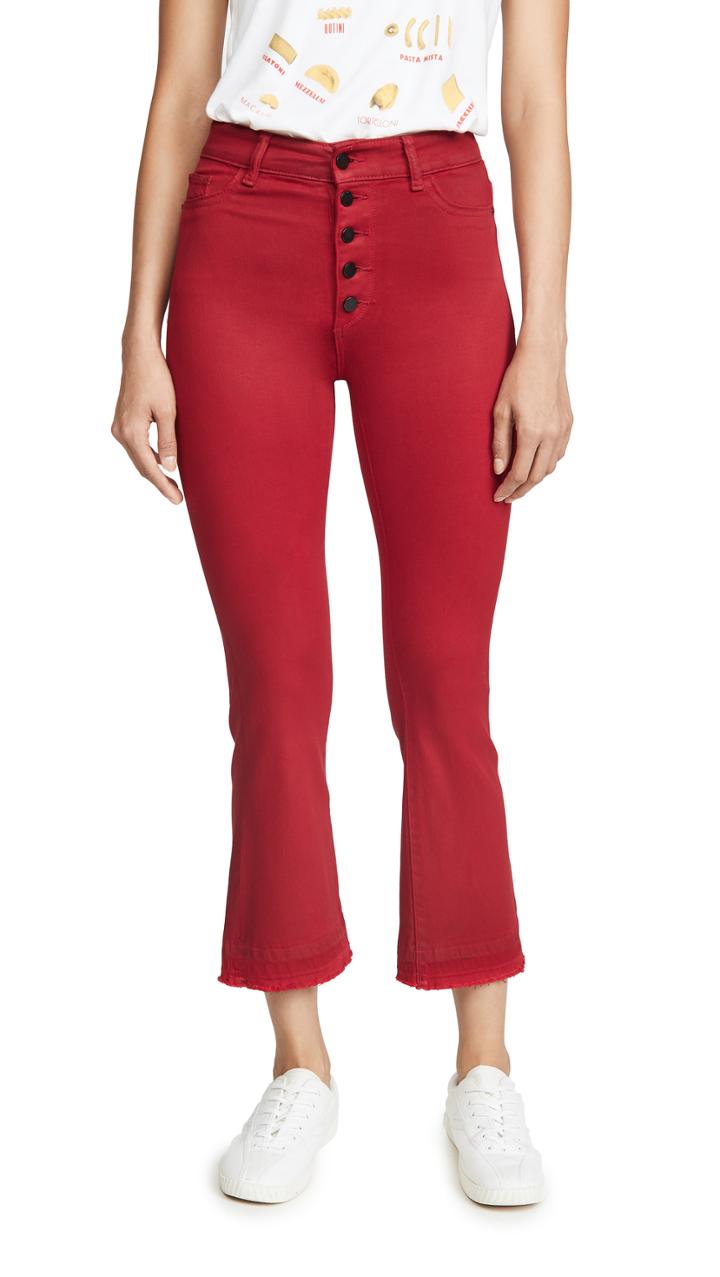 Dl1961 Bridget High Rise Boot Cut Crop Jeans