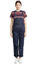 Rag Bone Jean Patched Dungaree Overalls