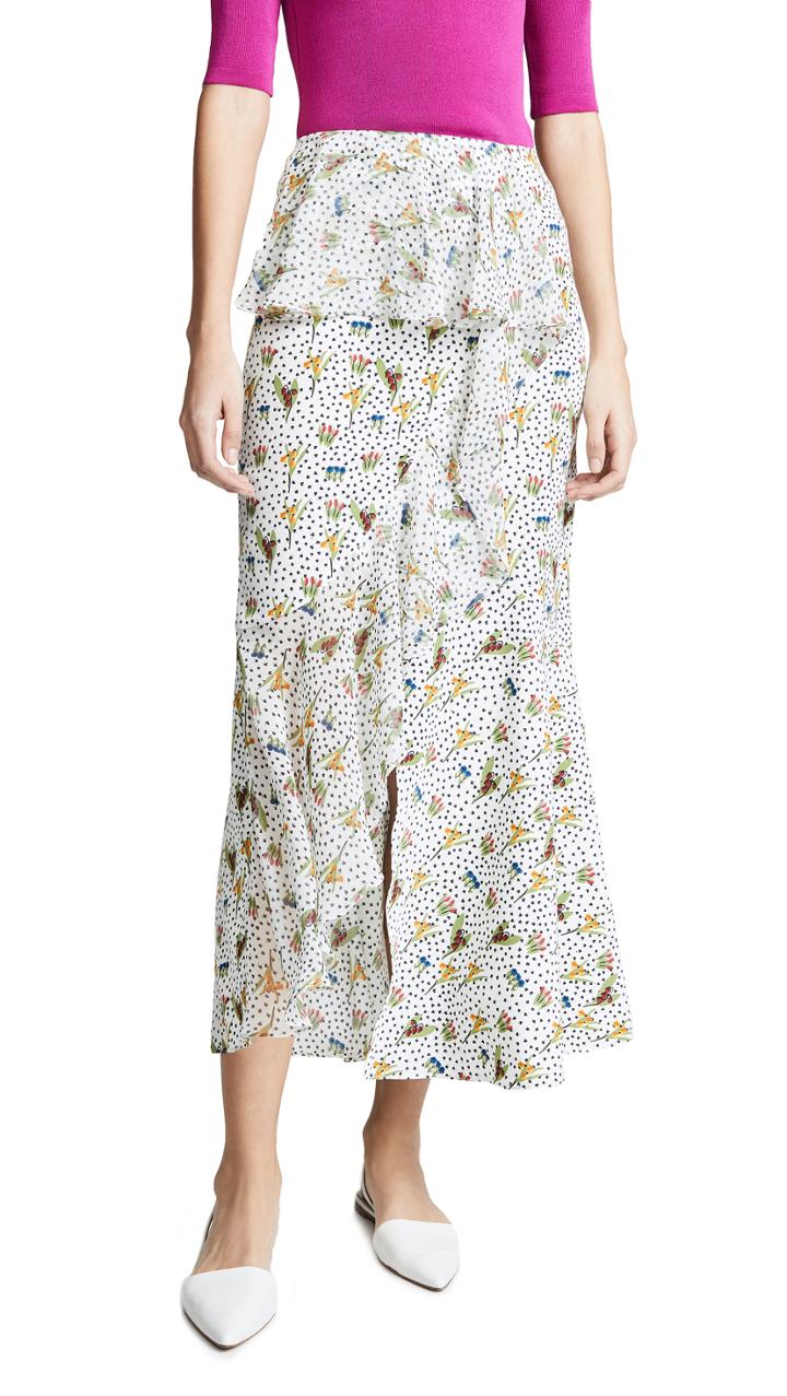 Goen J Printed Skirt
