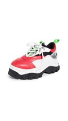 Msgm Tractor Block Lace Up Sneakers