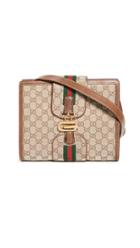 What Goes Around Comes Around Gucci Brown Canvas Shoulder Bag