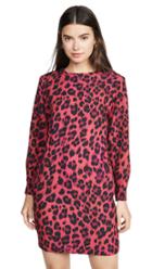 Boutique Moschino Long Sleeve Pink Leopard Dress