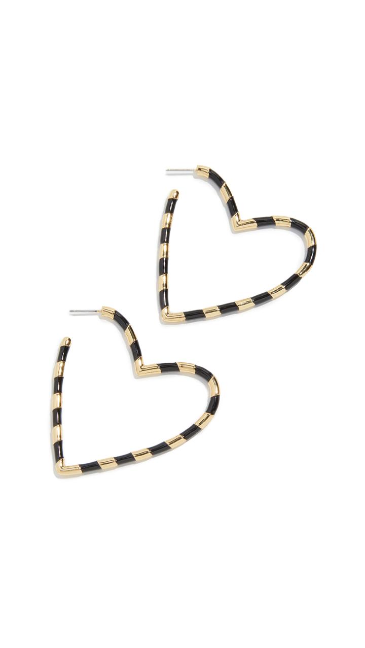 Baublebar Annaelle Heart Hoop Earrings