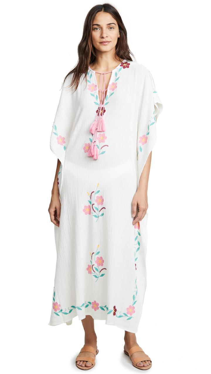 Blue Boheme Ophelia Embroidered Caftan