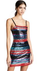 Wayf Manfi Stripe Sequin Dress
