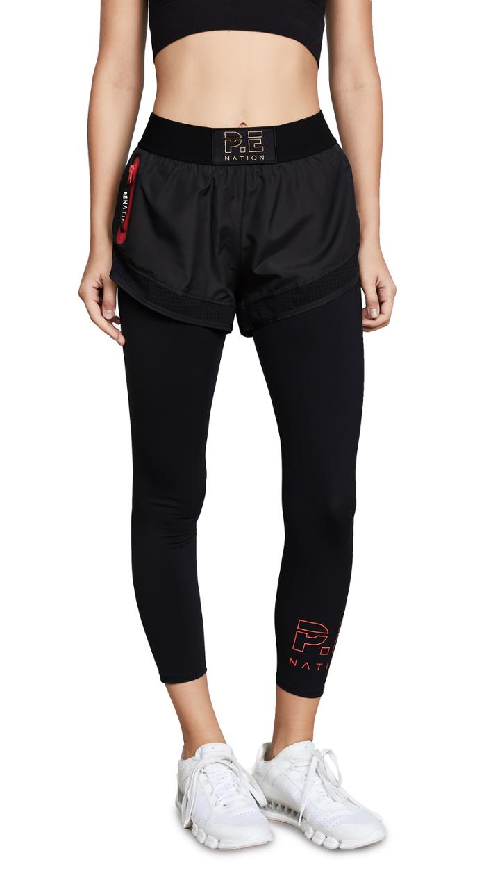 P E Nation Right On Track Leggings