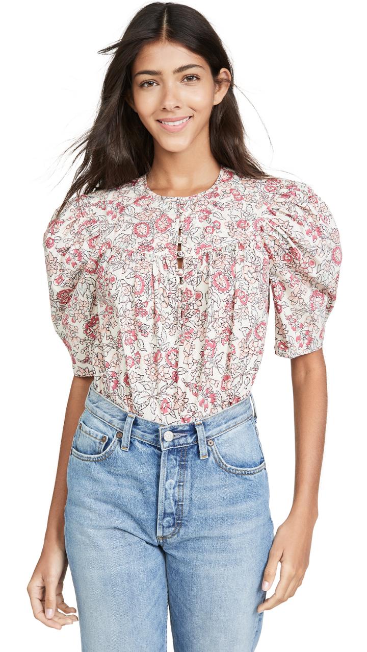 La Vie Rebecca Taylor Short Sleeve Falaise Top