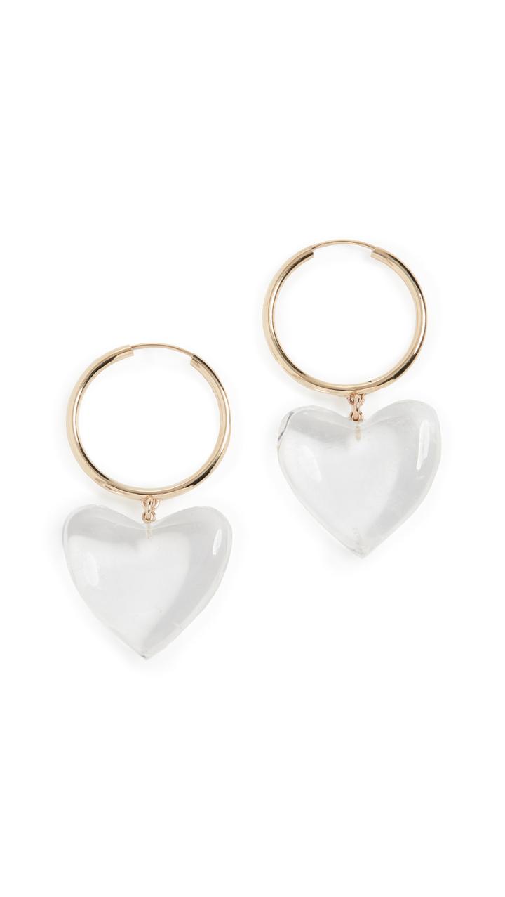 Loren Stewart Corazon Hoop Earrings