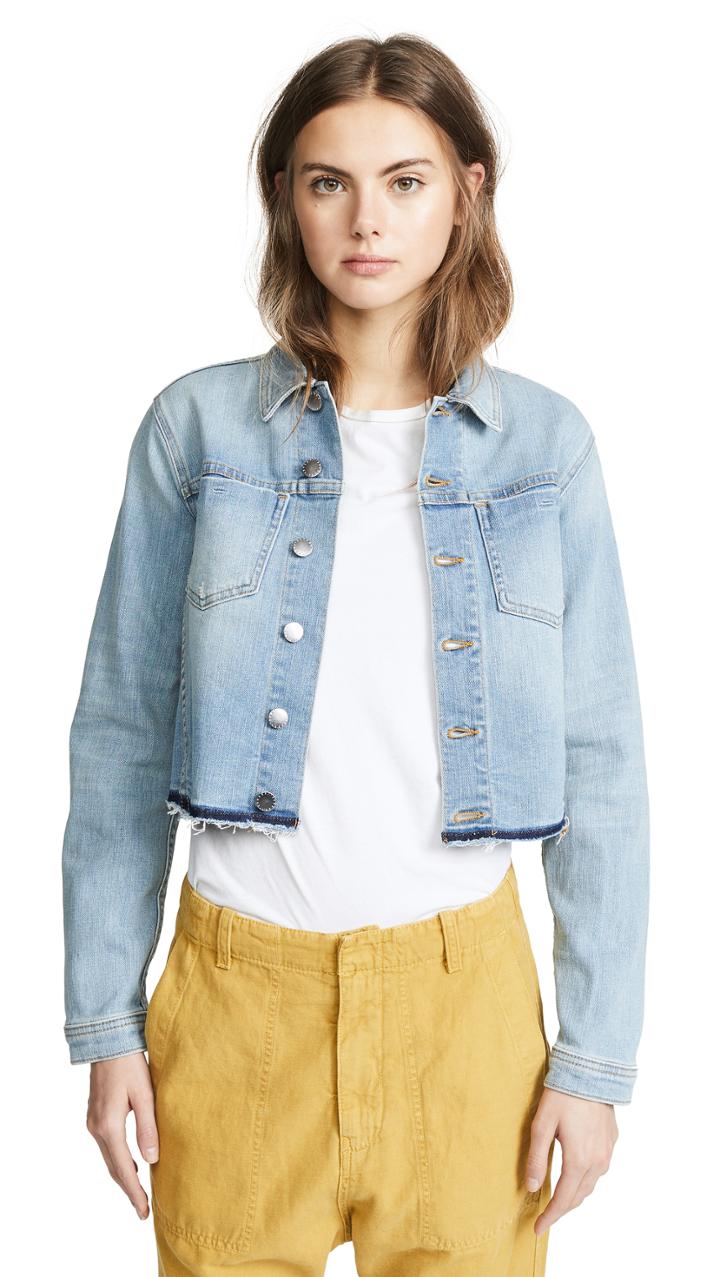 L Agence Zuma Lace Back Jacket